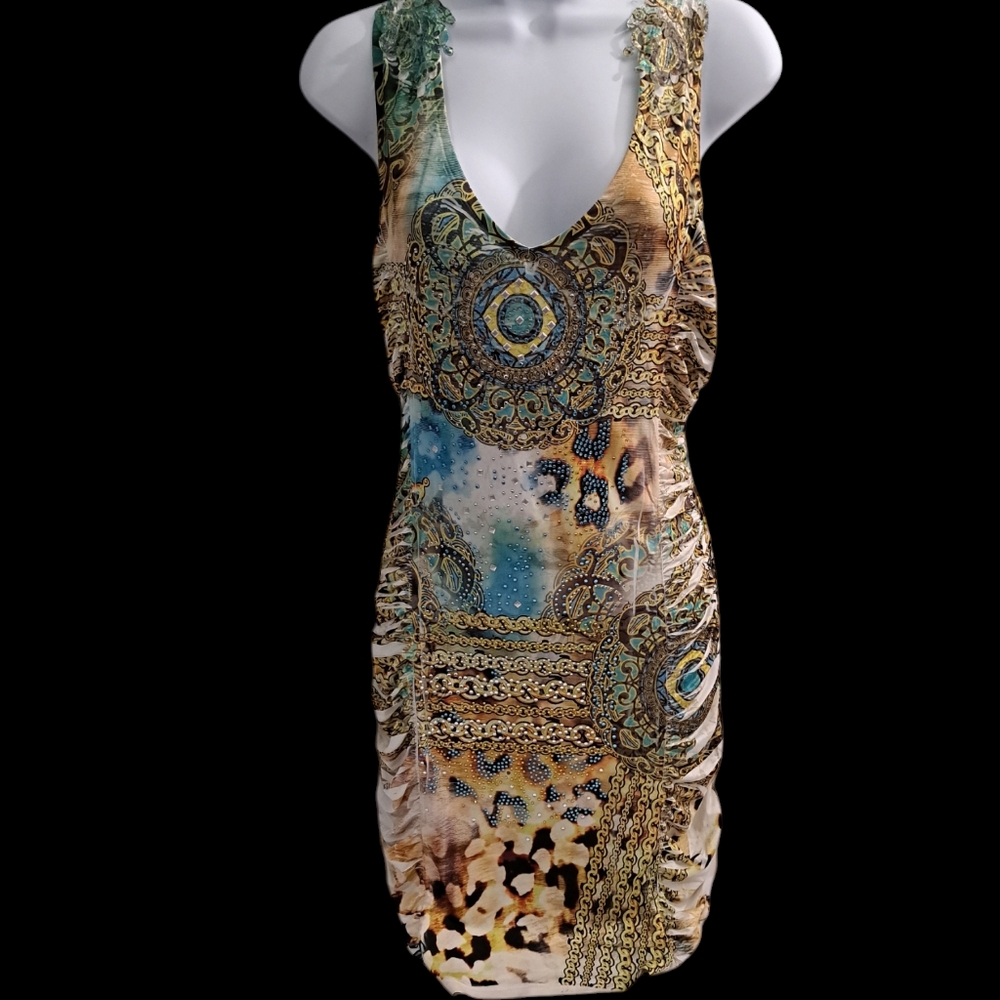 💥💥Bodycon Dress Size Large Multicolor